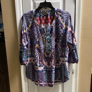 NWOT multi colored top .